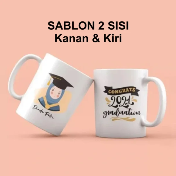 Mug custom print dua sisi